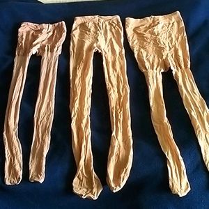 3 Pairs of Women's Nude Tights